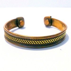 Vintage Copper and Brass Boho Inspired Cuff Bracelet